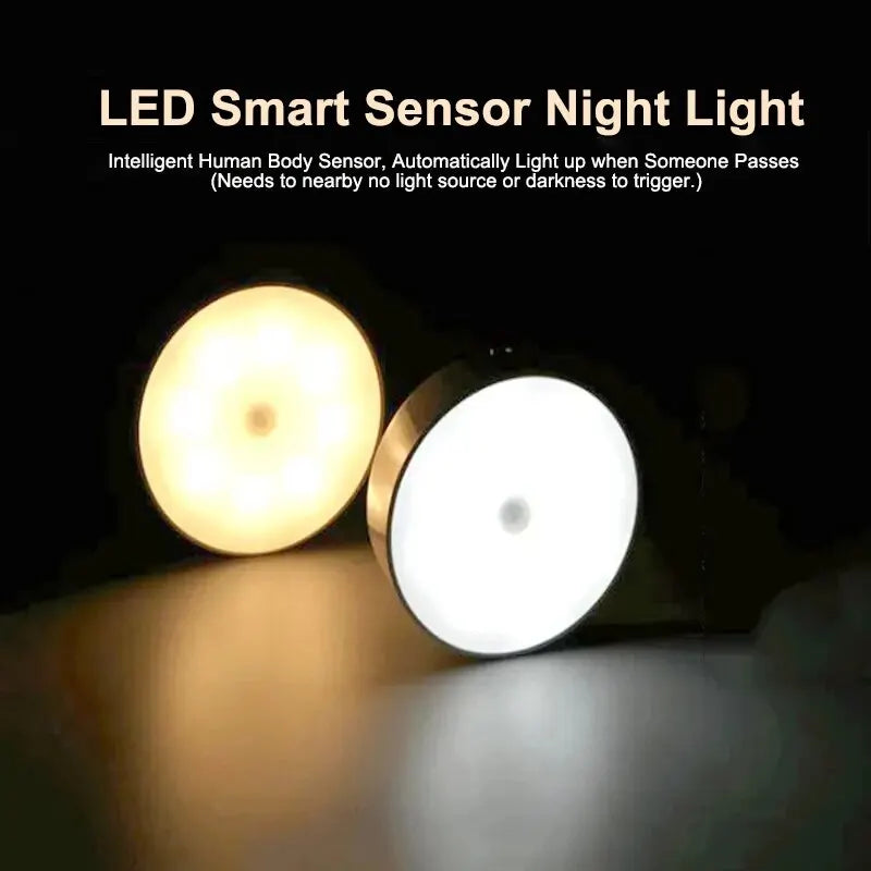 StayLit Motion Sensor LED Night Light - USB Rechargeable, Wireless, Magnetic Lamp For Bedroom, Kitchen, Hallways, Closets & Stairs