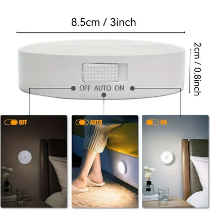 StayLit Motion Sensor LED Night Light - USB Rechargeable, Wireless, Magnetic Lamp For Bedroom, Kitchen, Hallways, Closets & Stairs